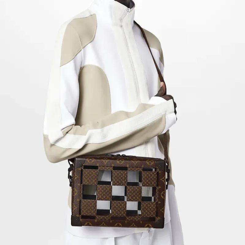 LOUIS VUITTON Soft Trunk Brown/Clear-5