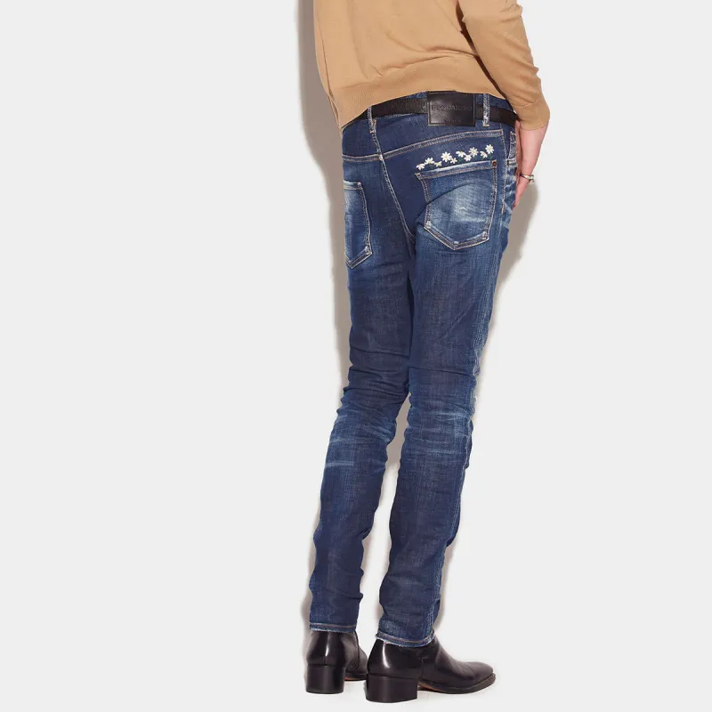 DSQUARED2 Distressed finish Denim Jeans-3