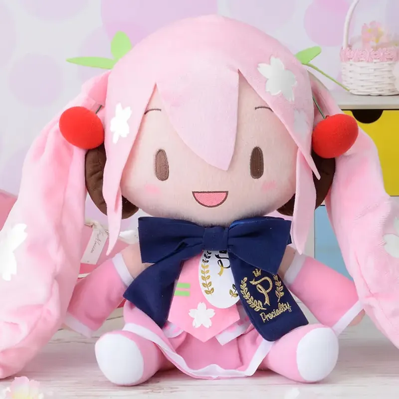 SEGA PRECIALITY Collection Hatsune Miku Sakura Hatsune Dolls Plush Doll 27cm Height-4