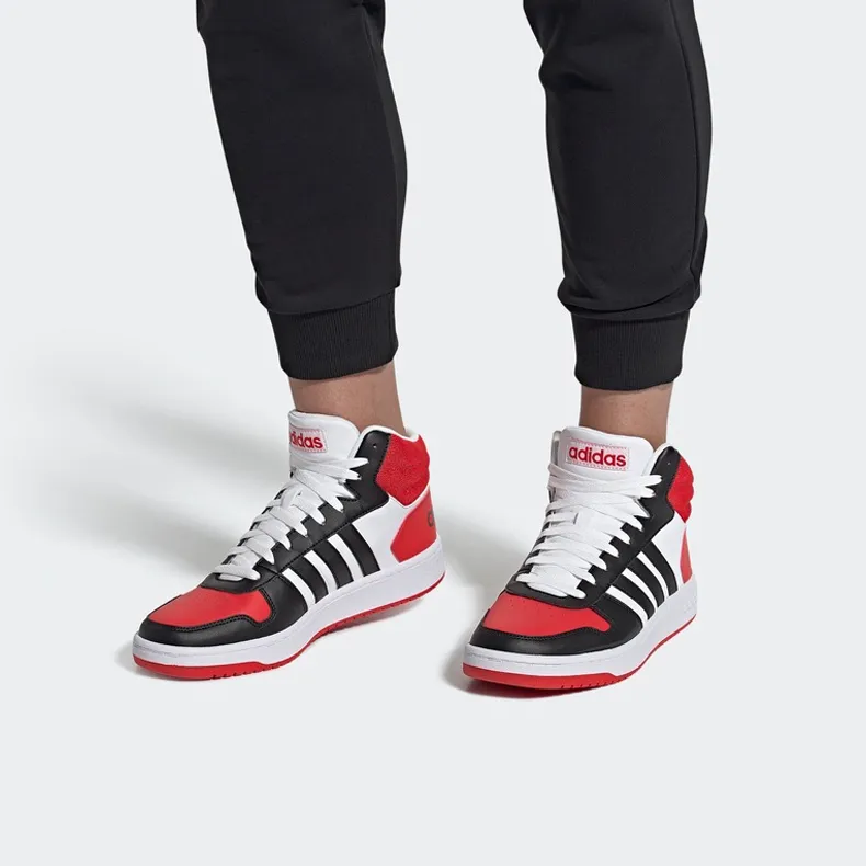 Adidas Neo Hoops 2.0 Mid 'Black Red'-5
