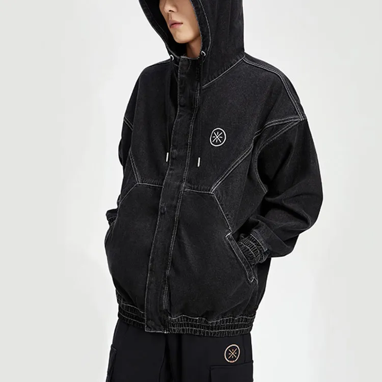 LiNing Denim Jacket Men's Black-3
