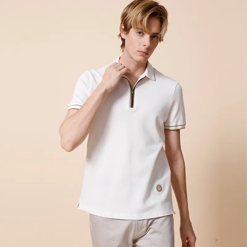 RARE Polo Shirts Men White-3
