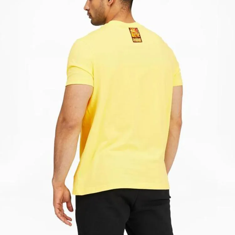 PUMA Britto T Shirts Unisex Yellow-4