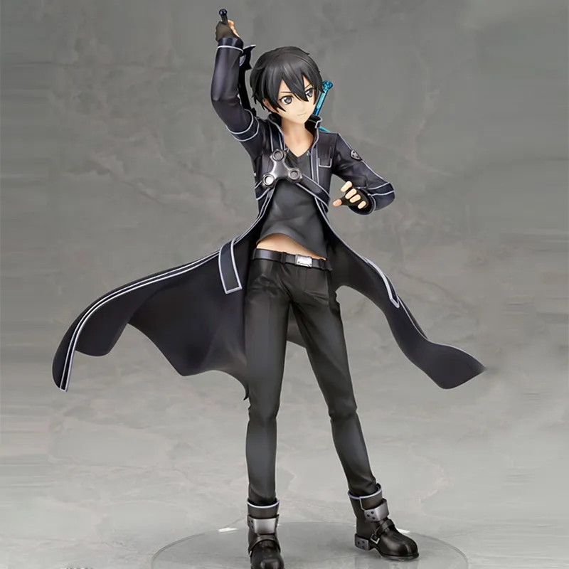 ALTER Pauline/Pauline Kurobe Sword Art Online Kirigaya Kazuto Kirito With Base 26cm Scale Figures-2