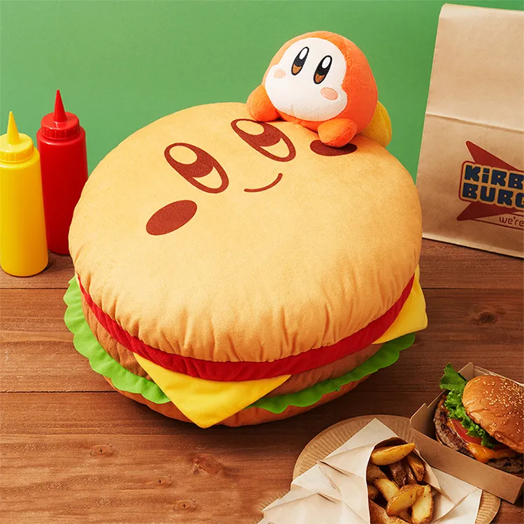 BANPRESTO Ichiban Kuji Kirby'S BURGER Final Prize Waddle Dee Jumping Dolls Plush Doll 30cm High-1