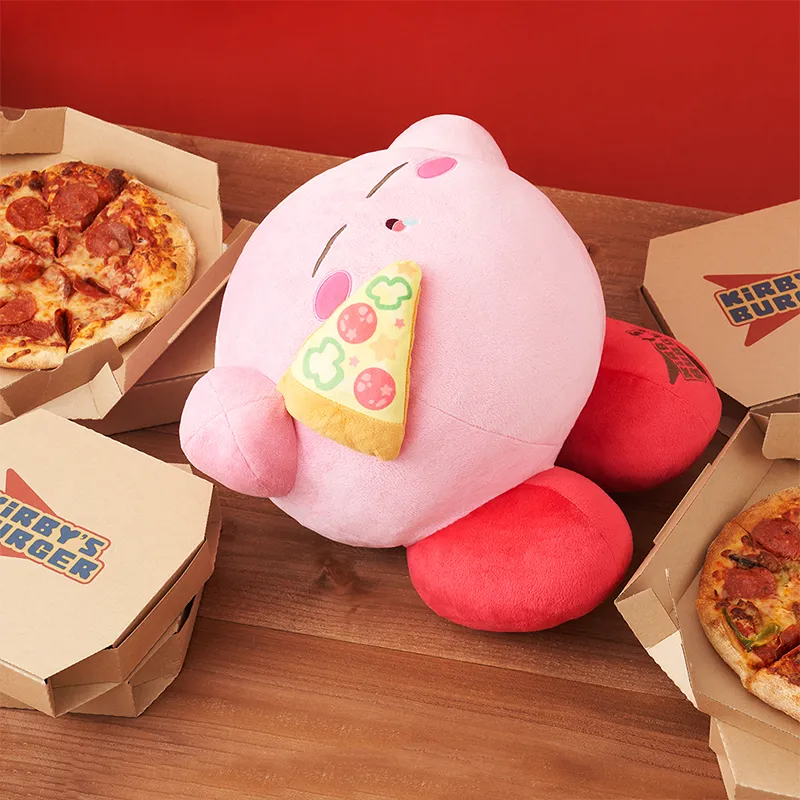 BANPRESTO Kirby Ichiban Kuji KIRBY'S BURGER B Reward Satisfying Hunger Dolls Plush Doll 30cm High-1