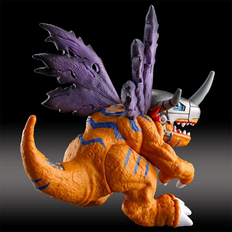 BANDAI Digimon Anime Characters Bandai Digimon Dynamation Metal Greymon Figure Scale Figures-3