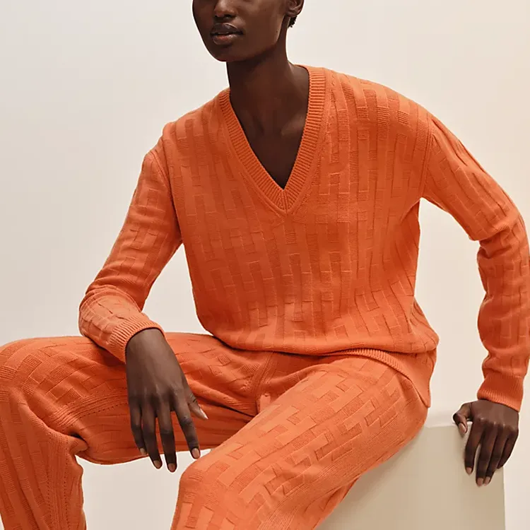 HERMES Sweaters Women's Orange-1