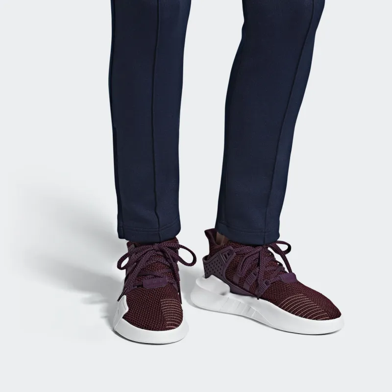 Adidas Originals Eqt Bask Adv Mid Top Casual Shoes Women's Burgundy-6