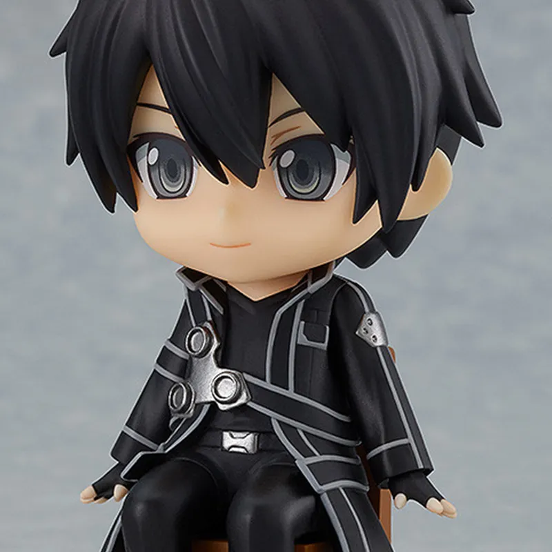 GSC Kirito/Kirigaya Kazuto Nendoroid Swacchao! Sword Art Online, Kirito Chibi Figures 9cm-2