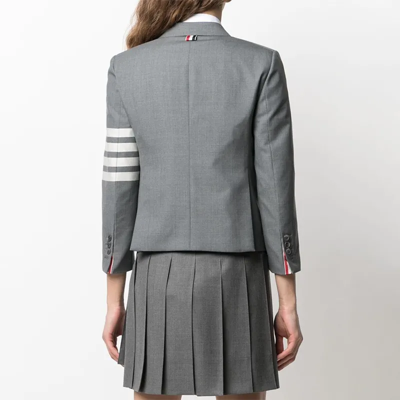 THOM BROWNE Plain Weave 4 Bar High Armhole Sport Coat-3