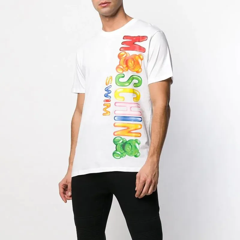 MOSCHINO Logo Printed Crewneck T Shirt-1
