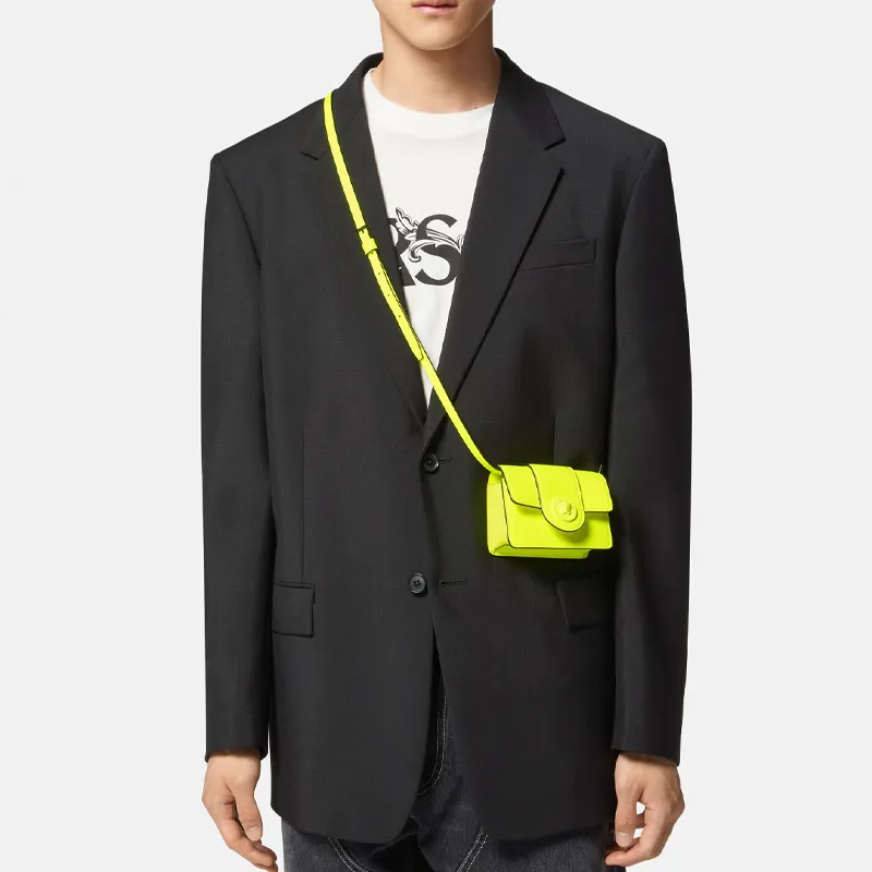 FANSIZHE Polyester Shoulder Bag Crossbody Bag Mini Men's Yellow-4