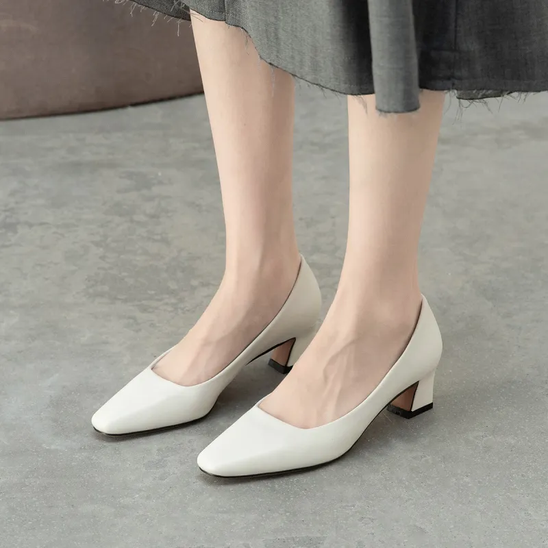 CAMEIDO High Heels Women's Ecru-3