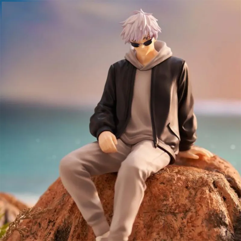 FURYU Satoru Gojo Noodle Stopper, Jujutsu Kaisen Ending2 Ver Batch 2 Black Bonus Gifts 15cm-5
