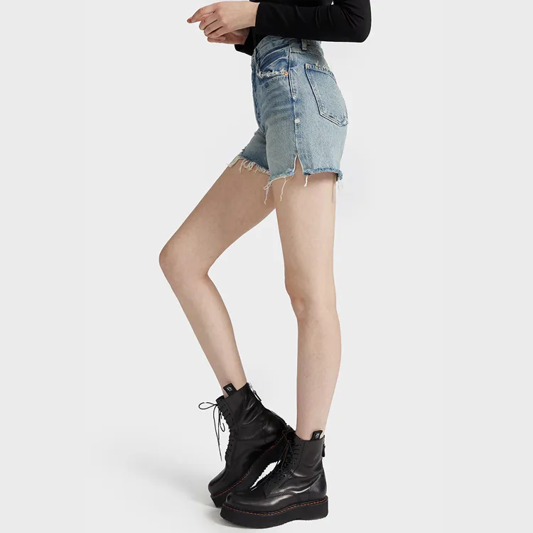 AGOLDE Denim Shorts Women's Blue-5
