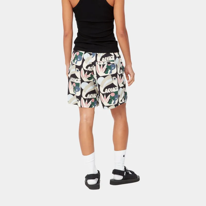 Carhartt WIP High Tide Series Casual Shorts Women's Bird Of Paradise Print-4