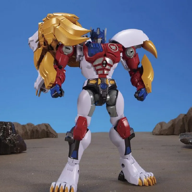 TAKARA TOMY Transformers Master Level BW Super Warrior Beast Wars MP48 White Lion Optimus Prime Assembled Models 18cm-6