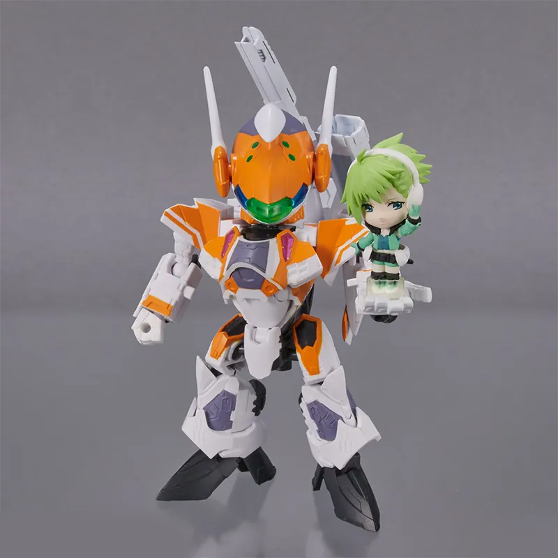 BANDAI TINY SESSION Macross DELTA VF 31E Zick Fighter Chase Custom+Rennah Assembled Models-3
