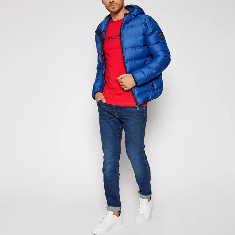 EMPORIO ARMANI EA7 Down Jackets Men Blue-3
