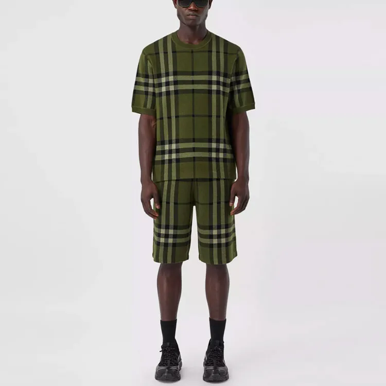 Burberry T-Shirts Men Green-1