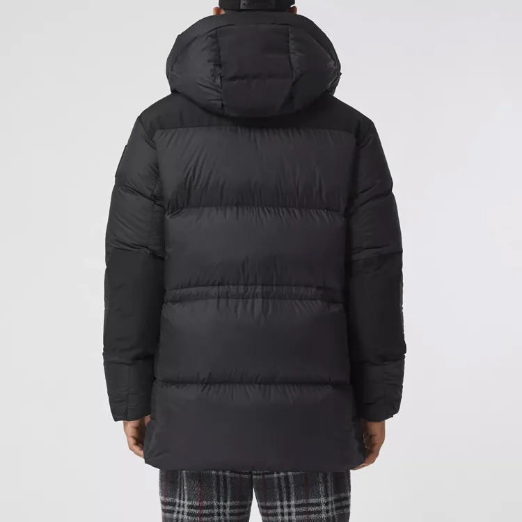 Burberry Logo Applique Nylon Puffer Coat-3