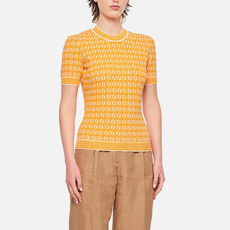 FENDI SS21 Sweater Women's Orange-3