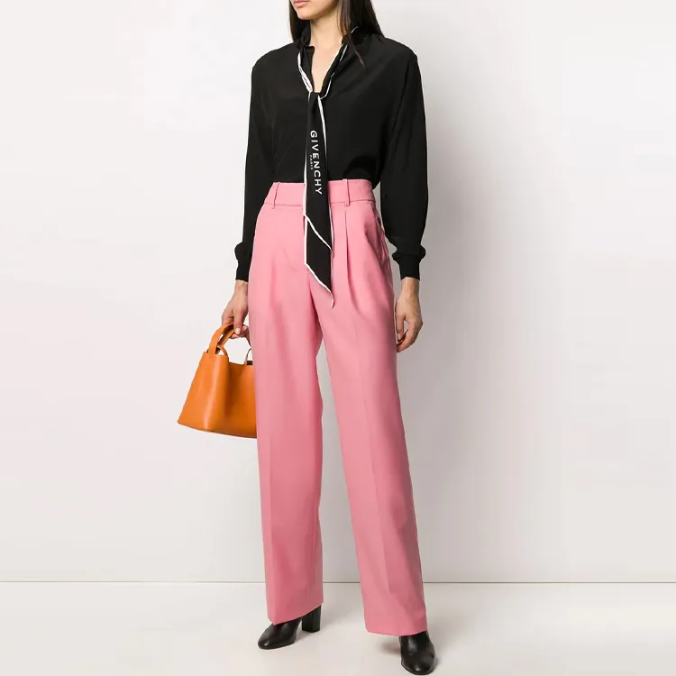 Givenchy Wool Trousers 'Flamingo'-1