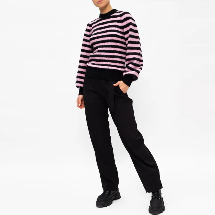 GANNI Slim Fit Sweater Women's Black-1