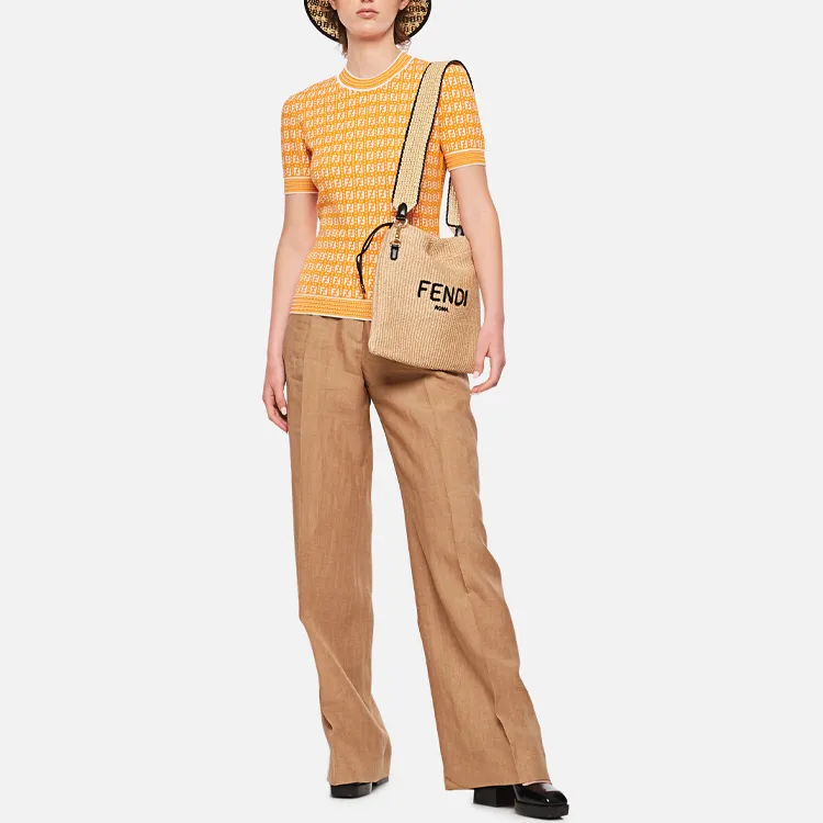 FENDI SS21 Sweater Women's Orange-2