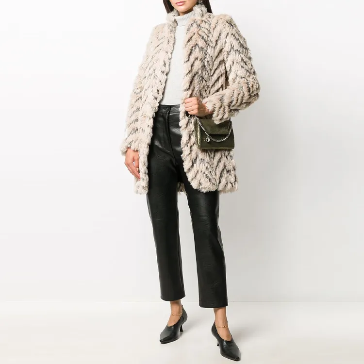 Stella McCartney Jackets Women's Black Beige-2