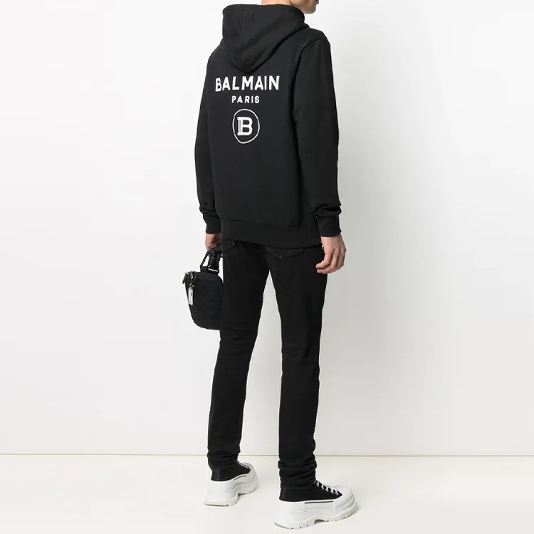 BALMAIN Sweatshirts Men Black-2