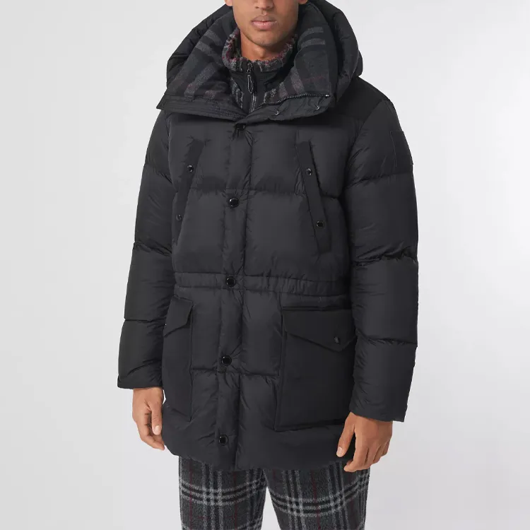 Burberry Logo Applique Nylon Puffer Coat-2