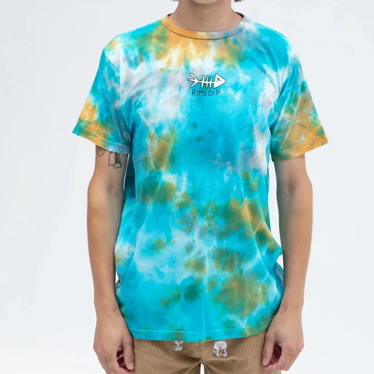 RIPNDIP Drop Shoulder Sleeve T-Shirt Unisex Blue-2