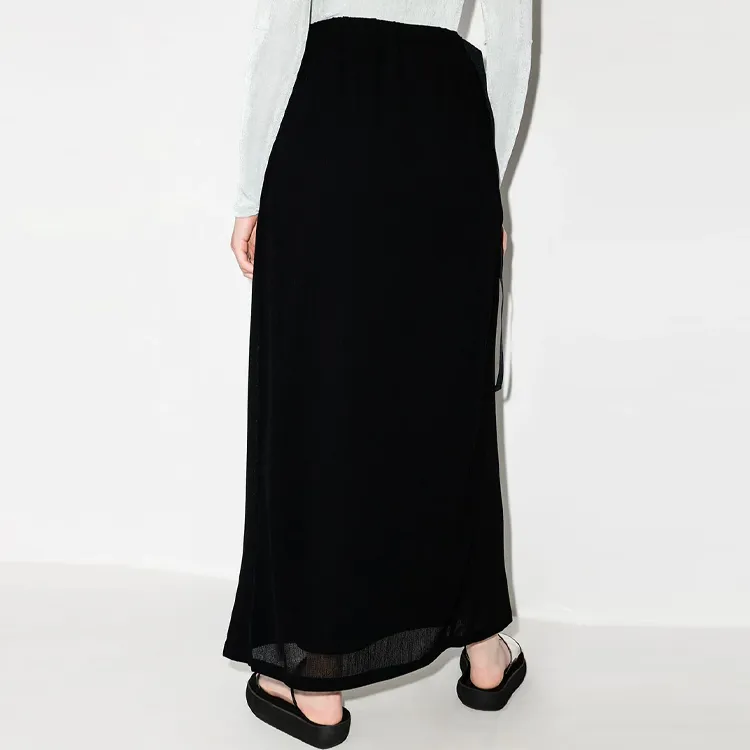Y 3 Casual Long Skirts Women's Black-2
