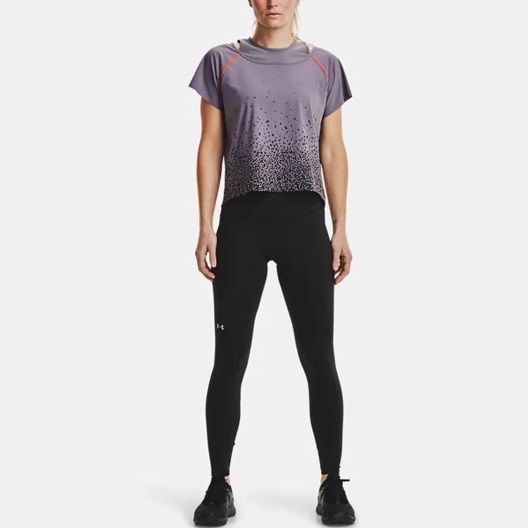 Under Armour Straight T Shirt Women's Gray Purple-2