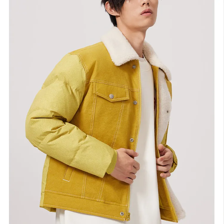 Levi's FW22 Down Jacket Men's Yellow-3