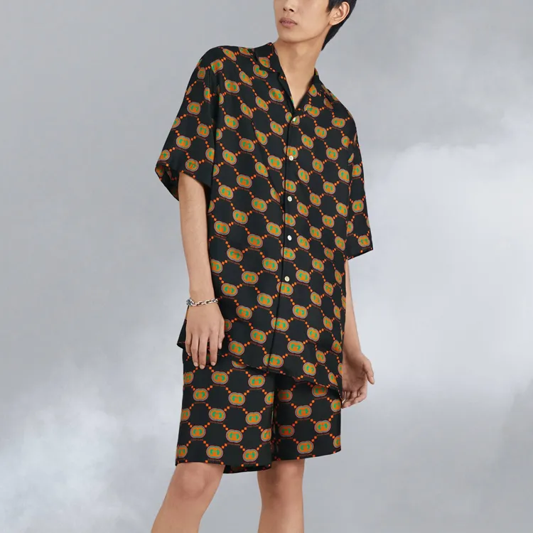 GUCCI Shirts Men Black-3