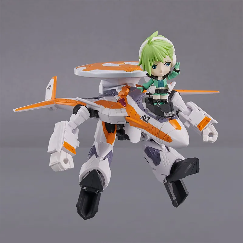 BANDAI TINY SESSION Macross DELTA VF 31E Zick Fighter Chase Custom+Rennah Assembled Models-4