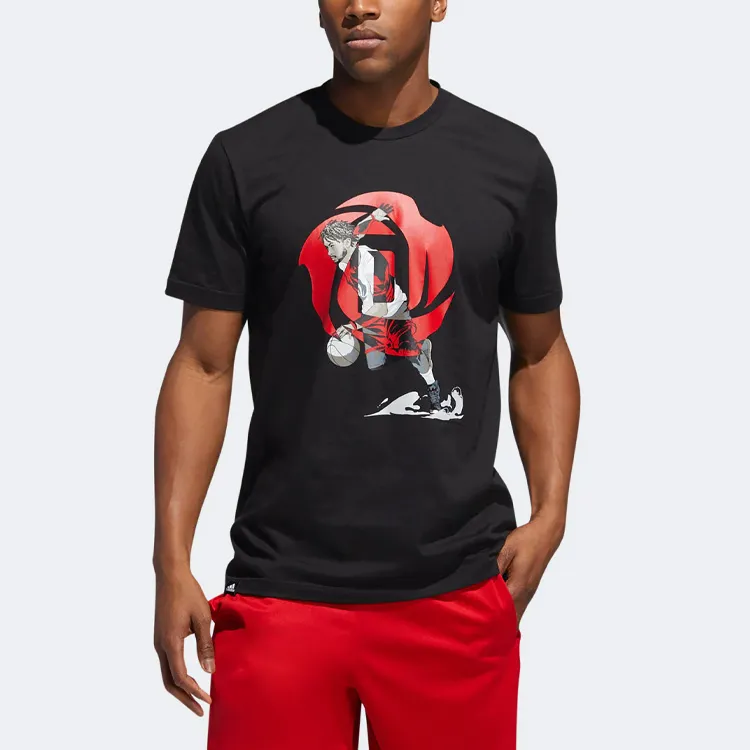 Adidas Set-in Sleeve T-Shirt Men's Black-2