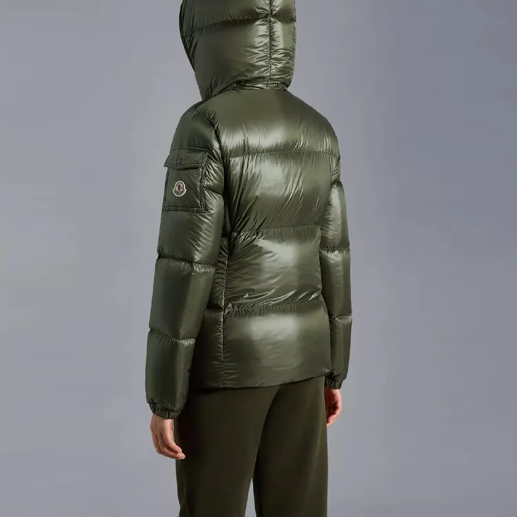 Moncler Women's Fourmine Short Down Jacket Green-3