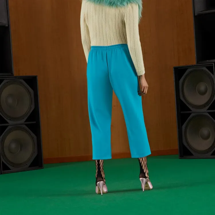 GUCCI Interlocking G patch Drawstring Track Pants-6