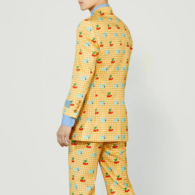 GUCCI Business Suits Men Yellow-5