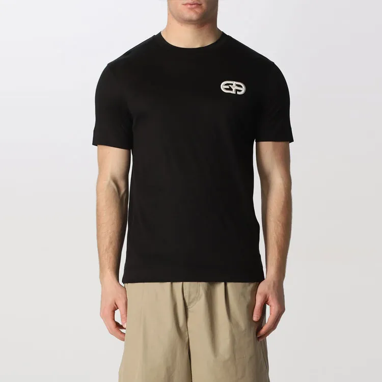 EMPORIO ARMANI SS22 Regular T Shirt Men's Black-1