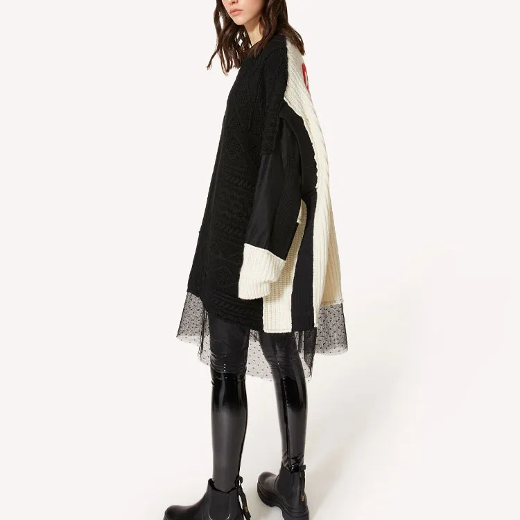 RED VALENTINO Long Sleeved Dresses Women's Black-3