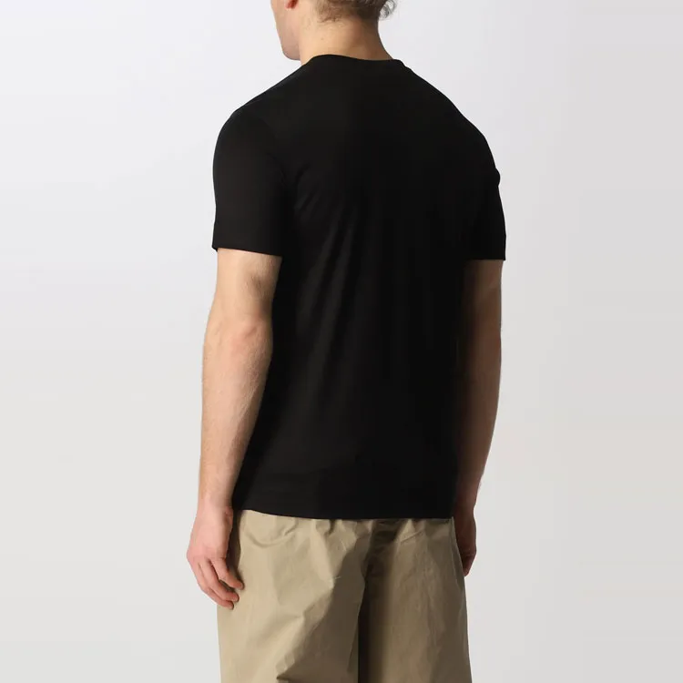 EMPORIO ARMANI SS22 Regular T Shirt Men's Black-2