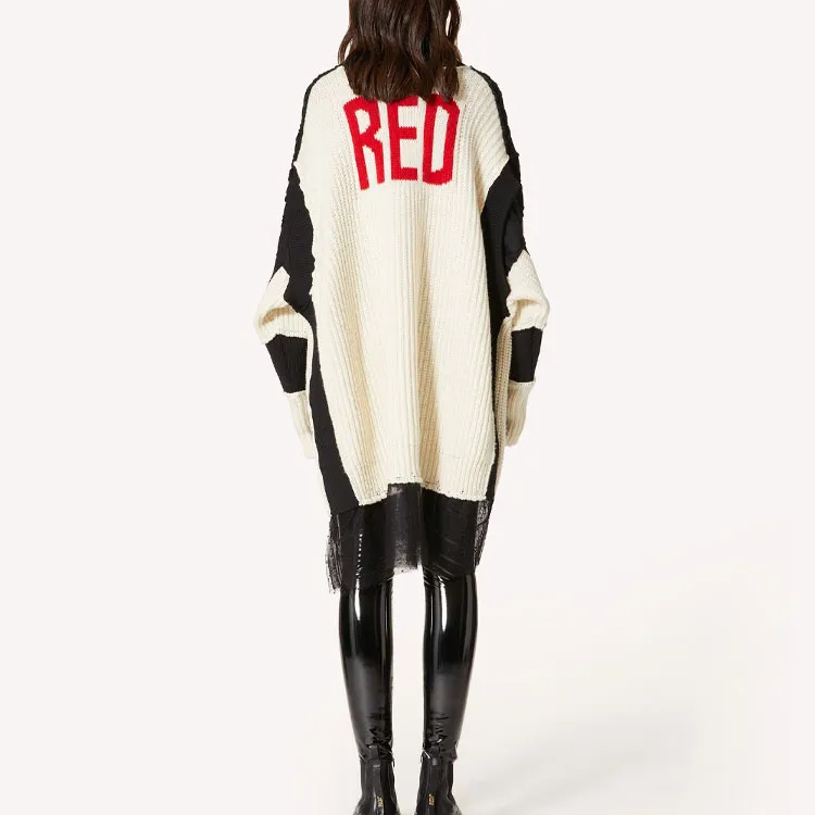 RED VALENTINO Long Sleeved Dresses Women's Black-2