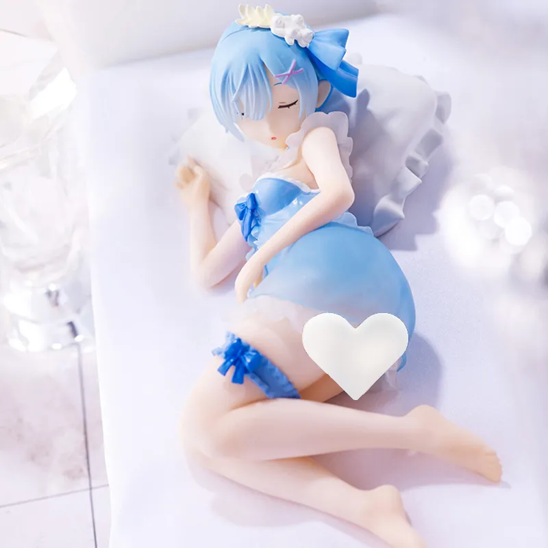 BANPRESTO Rem Glass Factory Ichiban Kuji Starting From Zero Drowsy Tea Party CAward Closing Eyes Rem Scale Figures 14cm-3