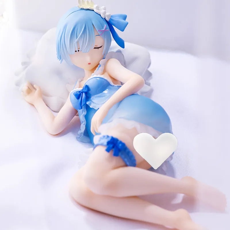 BANPRESTO Rem Glass Factory Ichiban Kuji Starting From Zero Drowsy Tea Party CAward Closing Eyes Rem Scale Figures 14cm-2