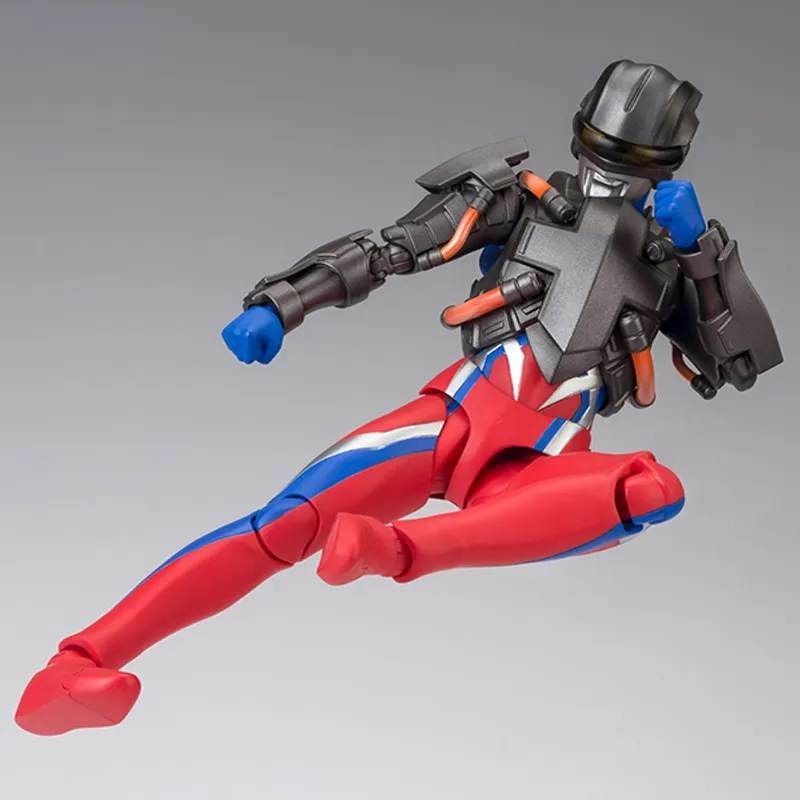 BANDAI Ultraman Zero Ultraman Ginga Battle Collection S.H.Figuarts Training Armor Ultraman Action Figures 15cm-3